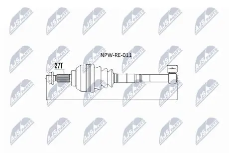 ПОЛУОСЬ NTY NPW-RE-011