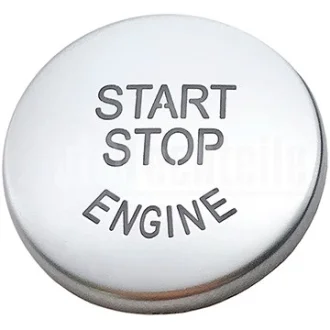 Накладка кнопки запуску двигуна BMW 3 (E90)/5 (E60) 03-11 (сіра) AUTOTECHTEILE 700 6162