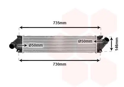 Интеркулер FORD MONDEO/ VOLVO S60 10/10 > 18 Van Wezel 18004480