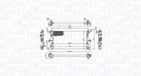 Chłodnica FIAT DUCATO 250, 290 150D MAGNETI MARELLI 350213215200