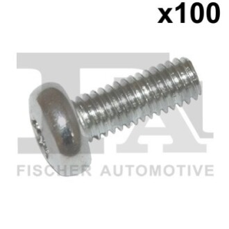 Болт з головкою системи TORX з чорного металу Fischer Automotive One (FA1) 982-T06-817.100