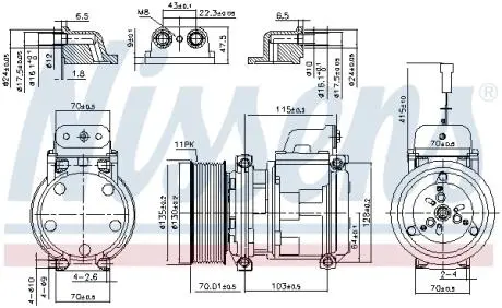 Автозапчасть NISSENS 890331