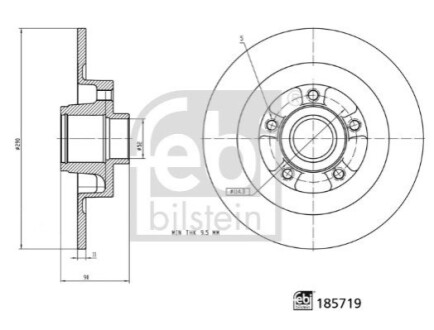 Автозапчасть FEBI BILSTEIN 185719