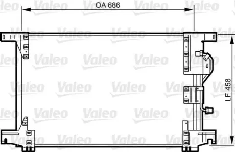 Радіатор кондиціонера Valeo 818034