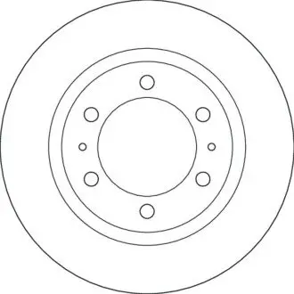 TARCZA HAM./PRZ/ TOYOTA HILUX 05- TRW DF6817S
