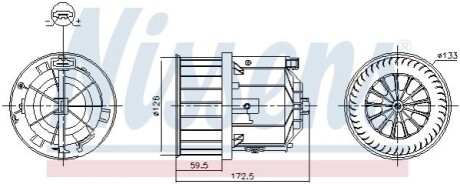 DMUCHAWA RANGE ROVER EVOQUE 12- NISSENS 87632