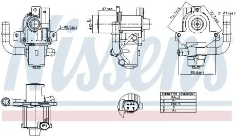 ZAW├ôR EGR NISSAN QASHQAI 07- NISSENS 98264