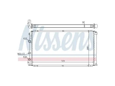 Радіатор RENAULT MASTER 98> 1.9/2.2/2.5 DCI FAST FT55563
