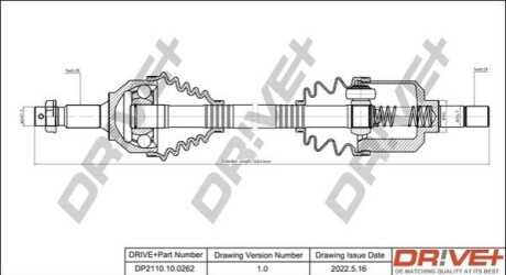 P├ô┼üO┼Ü NAP─śDOWA CITROEN C5 08- LEWA DR!VE+ DP2110100262