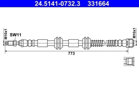 Автозапчасть ATE 24514107323