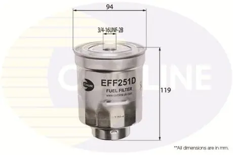 - Фільтр палива Comline EFF251D