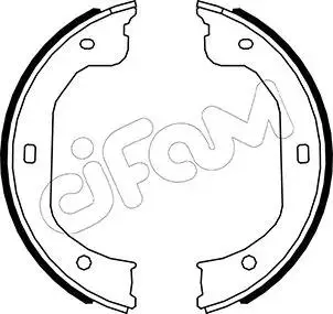 FORD Колодки гальмівні барабан MAVERICK 2.0 01-, 2.3 04-, 3.0 01-, FORD USA, MAZDA CIFAM 153-587 (фото 1)