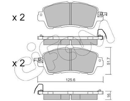 NISSAN Колодки гальмівні KICKS CIFAM 822-1085-0