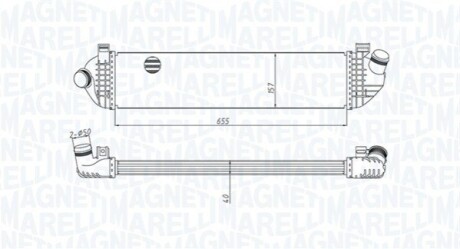 Intercooler VOLVO C30/C70/S40/V50 MAGNETI MARELLI 351319204370