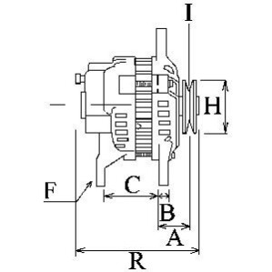 Генератор Opel Astra G 1.4-2.0 98-05/Combo 1.6 06-11 (14V/100A) = 112416 CARGO F 032 112 416