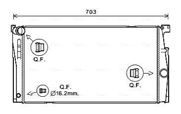 Радіатор охолодження AVA COOLING BW2624