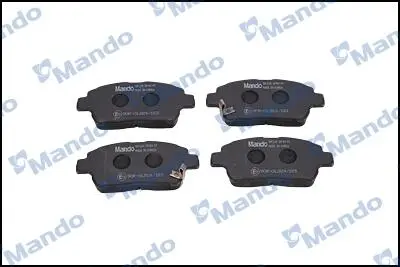 Фото колодки дискового тормоза MANDO RMPT03 Колодки дискового тормоза MANDO RMPT03