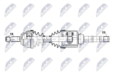 DRIVESHAFT NTY NPW-MS-086 (фото 1)