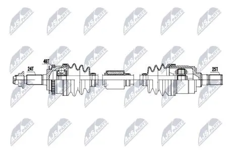 DRIVESHAFT NTY NPW-KA-402