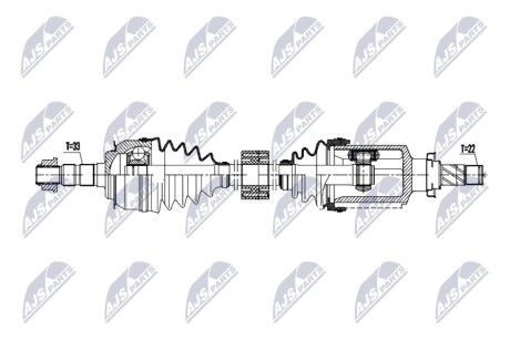 DRIVESHAFT NTY NPW-DW-057