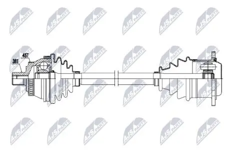 DRIVESHAFT NTY NPW-AU-092