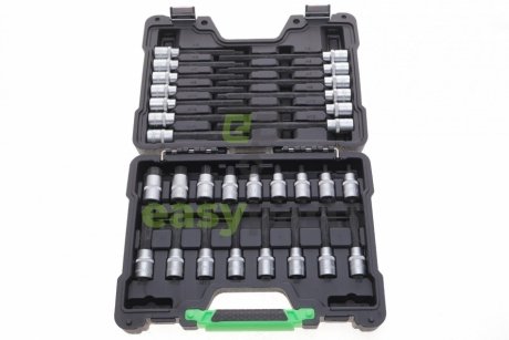 Набір головок 1/2" зі вставками Hex 30 од. JBM 52604