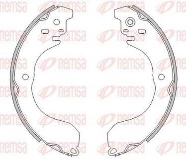 Колодки гальмівні барабанні REMSA 4265.01