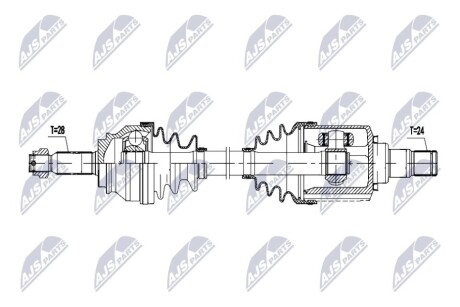 DRIVESHAFT NTY NPW-MS-084