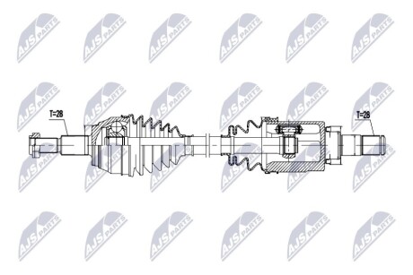 DRIVESHAFT NTY NPW-MZ-100