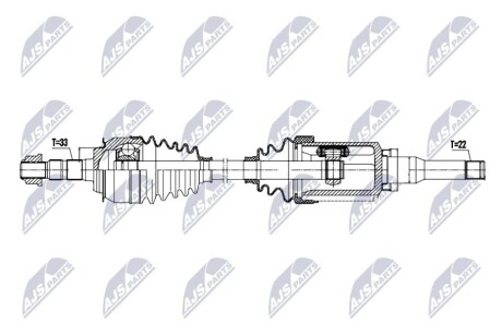 DRIVESHAFT NTY NPW-DW-061