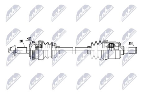 DRIVESHAFT NTY NPW-KA-404