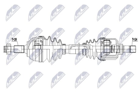 DRIVESHAFT NTY NPW-CT-144