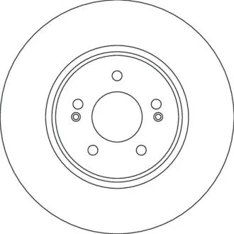 TARCZA HAM./PRZ/ HYUNDAI TUCSON 20- TRW DF6829S