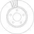 TARCZA HAM./PRZ/ NISSAN LEAF 10- TRW DF6754 (фото 1)