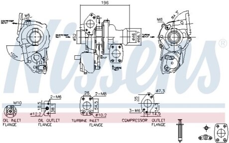 TURBOSPR─ś┼╗ARKA CITROEN BERLINGO 1.5 19- NISSENS 93514