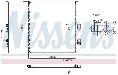CH┼üODNICA KLIMY PORSCHE TAYCAN 19- NISSENS 941308