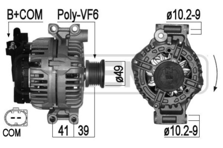 Автозапчасть ERA 210985A