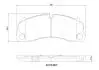 Klocki ham. PORSCHE 718 BOXSTER (982) 04/16-&gt; / PORSCHE 718 CAYMAN (982) BREMBO P65045 (фото 1)