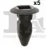 Кліпса (пістон) кріплення обшивки капоту (к-кт 5 шт) VW Passat 96-05 Fischer Automotive One (FA1) 11600065 (фото 1)