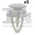Кліпса кріплення обшивки дверей (к-кт 5шт) Opel Astra H 04-10 Fischer Automotive One (FA1) 12400215 (фото 1)