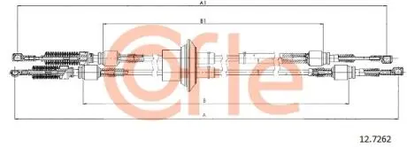 Фото linka zmiany biegów MULTIPLA 1.9JTD 98- COFLE 92127262 Linka zmiany biegów MULTIPLA 1.9JTD 98- COFLE 92127262