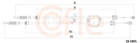 Linka zmiany biegów YARIS 1.3 99-05 COFLE 92181805