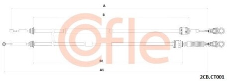 Linka zmiany biegów CI C5 (X7) 08- COFLE 922CBCT001