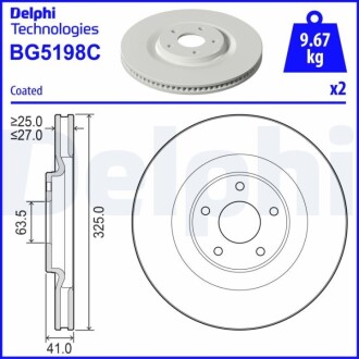Автозапчасть Delphi BG5198C