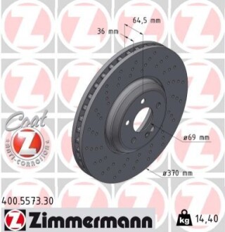 TARCZA HAM./PRZ/ DB C-KLASA 22- ZIMMERMANN 400557330