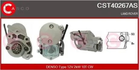 ROZRUSZNIK 12V 2.0KW CASCO CST40267AS