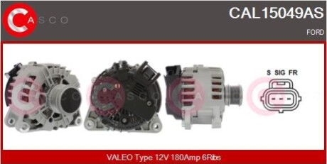 ALTERNATOR 12V 180A CASCO CAL15049AS