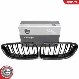 Grill BMW komplet L+P, podwójna listwa, kolor carbon, BMW 6 F06/F12 SKV GERMANY 66SKV209