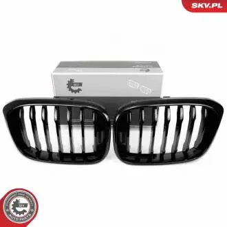 Grill BMW komplet L+P, pojedyncza listwa, czarny połysk, BMW X3 G01 SKV GERMANY 66SKV260