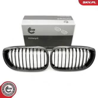 Grill BMW pojedyncza listwa, kolor carbon, BMW 3 E46 Facelift coupe SKV GERMANY 66SKV072